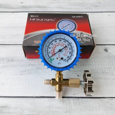 Đồng Hồ Nạp Gas Đơn Xanh R22 HONGSEN HS-466AL