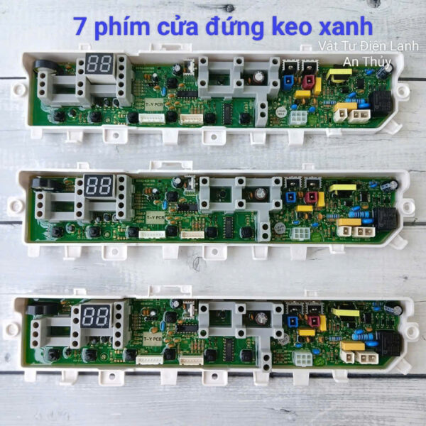 Bo mạch máy giặt SAMSUNG 7 nút cửa đứng DC92 mới keo xanh