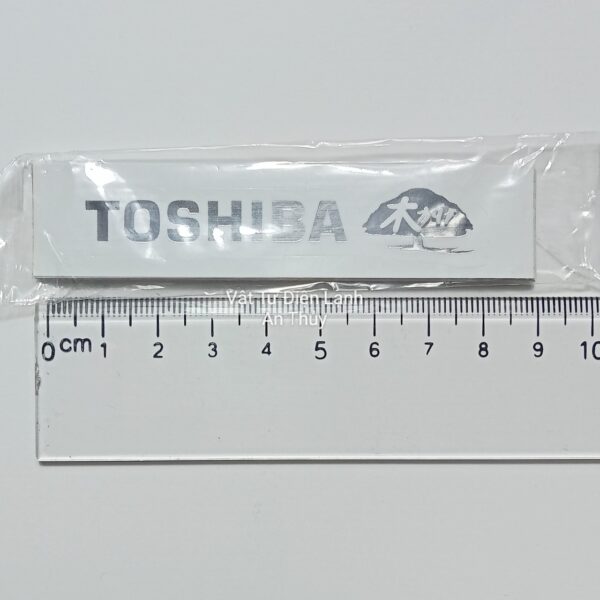 Combo 10 Tem Dán Mặt Máy Lạnh TOSHIBA Chữ Bạc