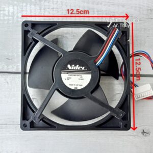 Quạt Tủ Lạnh HITACHI 4 Dây 15V Kích Thước 12.5cm x 12.5cm Hàng Hãng NIDEC
