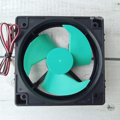 Quạt Tủ Lạnh 3 Dây 12V Kích Thước 11.3cm x 11.3cm Cánh Xanh Hàng Hãng NMB