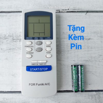 Remote Máy Lạnh FUNIKI Nút Nguồn Xanh - Tặng Kèm Pin Hàng Hãng