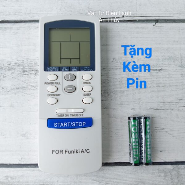 Remote Máy Lạnh FUNIKI Nút Nguồn Xanh - Tặng Kèm Pin Hàng Hãng