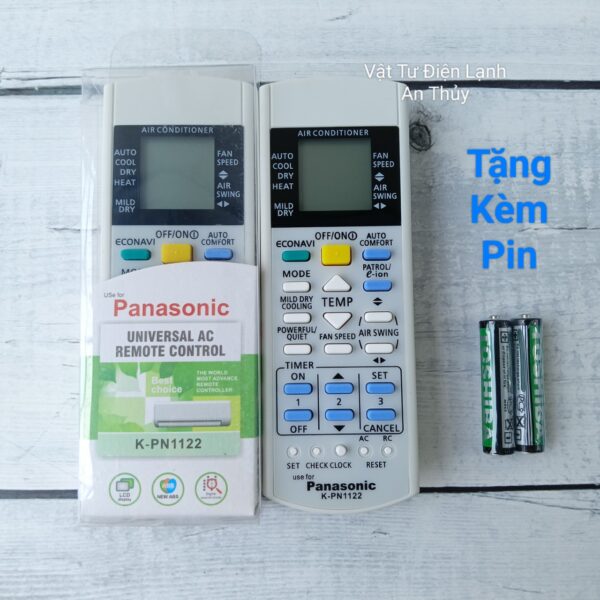 Remote Máy Lạnh PANASONIC Đa Năng Dùng Cho Được Nhiều Đời Máy - Tặng Kèm Pin Hàng Hãng