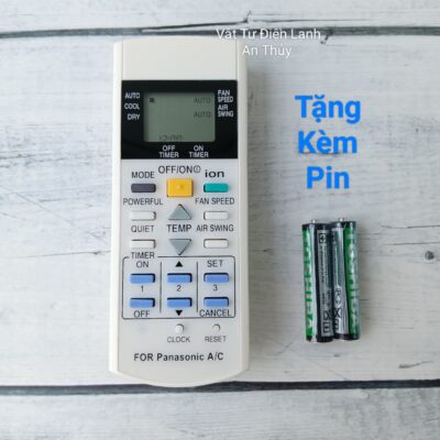 Remote Máy Lạnh PANASONIC ION - Tặng Kèm Pin Hàng Hãng
