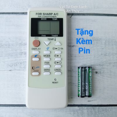 Remote Máy Lạnh SHARP ION - Tặng Kèm Pin Hàng Hãng