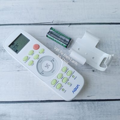 Remote Máy Lạnh AQUA Nút Nguồn Hồng Hàng Hãng - Tặng Kèm Pin Hàng Hãng