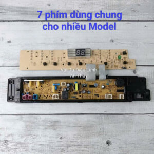 Bo mạch máy giặt PANASONIC 7 phím dùng chung cho nhiều model