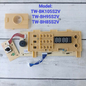 Bo mạch hiển thị máy giặt TOSHIBA phím cơ model TW-BK105S2V, TW-BH95S2V, TW-BH85S2V
