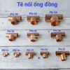Cút tê hàn nối ống đồng phi 34, 38, 42, 54