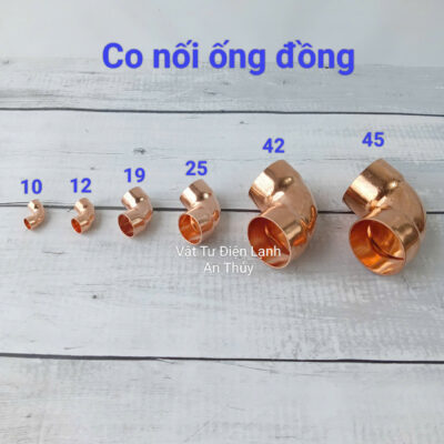 Cút nối ống đồng phi 42, 45