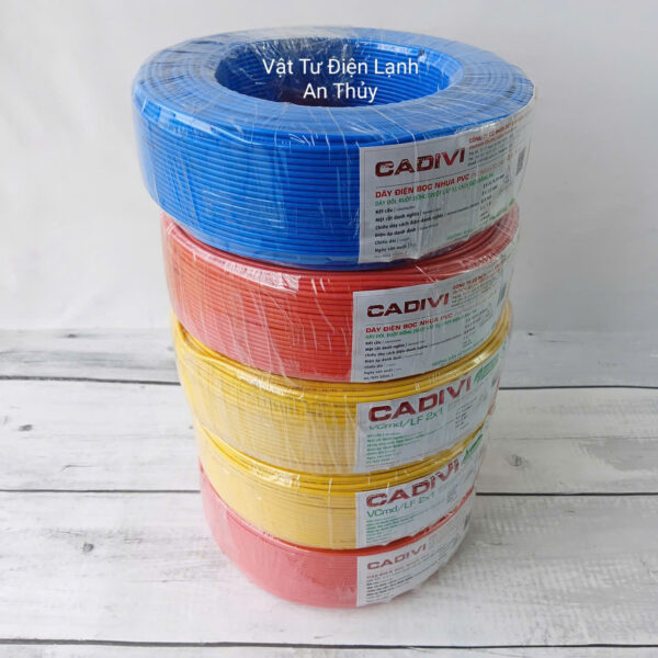 Dây điện đôi mềm Cadivi 2x0,5mm, 2x0,75mm, 2x1,0mm, 2x1,5mm, 2x2,5mm cuộn dài 100 mét