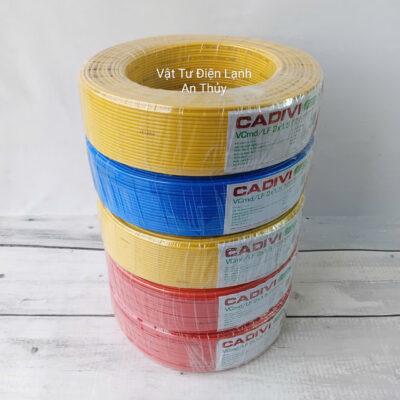 Dây điện đôi mềm Cadivi 2x0,5mm, 2x0,75mm, 2x1,0mm, 2x1,5mm, 2x2,5mm cuộn dài 100 mét