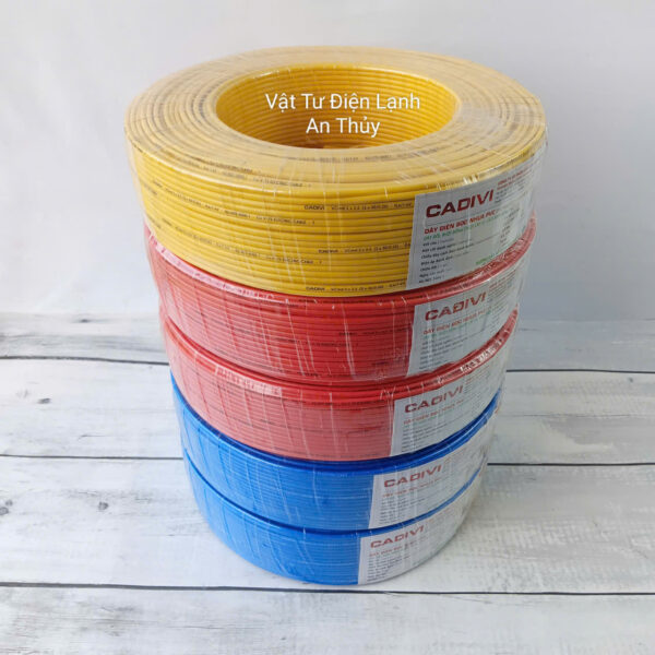 Dây điện đôi mềm Cadivi 2x0,5mm, 2x0,75mm, 2x1,0mm, 2x1,5mm, 2x2,5mm cuộn dài 100 mét