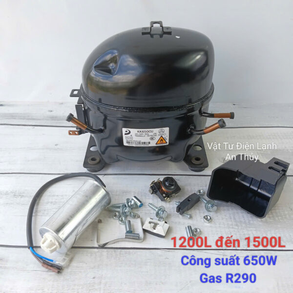 Block tủ lạnh KK650CU từ 1200L đến 1500L - Công suất 650W - Gas R290A