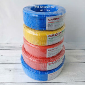 Dây điện đôi mềm Cadivi 2x0,5mm, 2x0,75mm, 2x1,0mm, 2x1,5mm, 2x2,5mm cuộn dài 100 mét