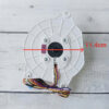 Quạt tủ lạnh LG 12V 4 dây 1A trắng tròn rắc cắm dẹp