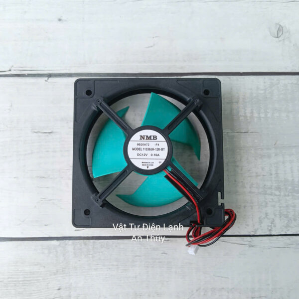 Quạt tủ lạnh Panasonic 12V 2 dây kích thước 11.3cm x 11.3cm (NMB)