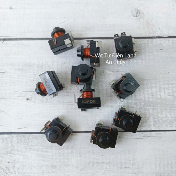 Rơ le cơ khởi động block tủ lạnh 3 chân 1/2hp
