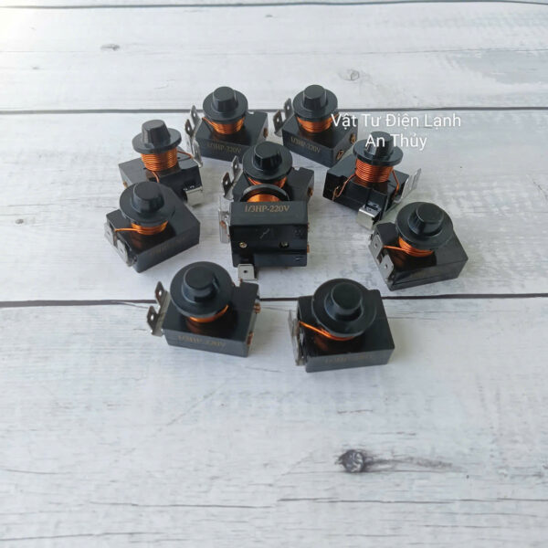 Rơ le cơ khởi động block tủ lạnh 3 chân 1/3hp