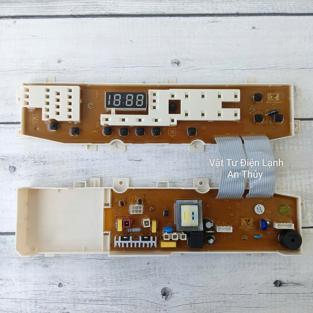 Bo mạch máy giặt Samsung 11 phím 2 mảnh mã DC41-00064A Bo mạch máy giặt Samsung 11 phím 2 mảnh mã DC41-00064A
