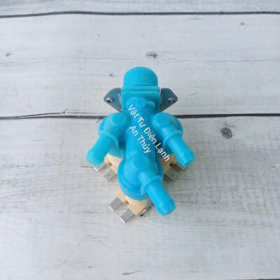 Van cấp nước máy giặt Lg, Samsung, Electrolux 3 cổng 220V màu xanh hàng tốt