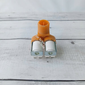 Van cấp nước máy giặt Lg, Samsung, Electrolux 2 cổng 12V màu cam hàng tốt