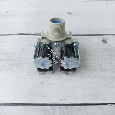 Van cấp nước máy giặt Aqua 2 cổng 220V lỗ nhỏ