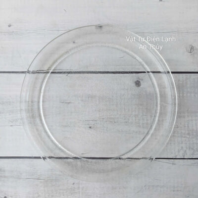 Đĩa thuỷ tinh lò vi sóng đường kính 24.5cm loại không vấu