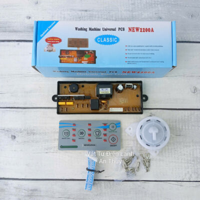 Bo mạch máy giặt đa năng NEW 2200 A ( Loại nhỏ ) - vỏ xanh không dây